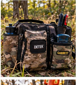 Best Metal Detecting Finds Pouch: Keep Coins, Trash and Tools Separate editorial metal detecting gear image